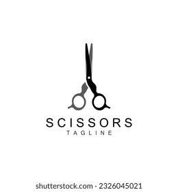 Scissors Logo, Shaver Vector, Simple Barber Shop Design, Icon, Background, Symbol, Template