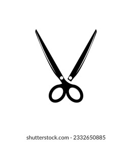 Scissors Logo, Shaver Vector, Simple Barber Shop Design, Icon, Background, Symbol, Template