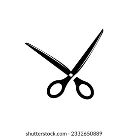 Scissors Logo, Shaver Vector, Simple Barber Shop Design, Icon, Background, Symbol, Template