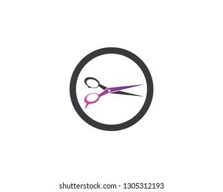 Scissors logo template