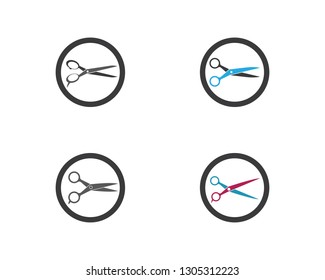 Scissors logo template