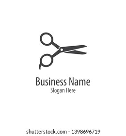 Scissors logo template vector icon illustration design