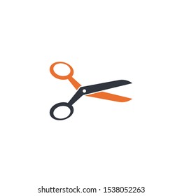 Scissors logo template vector icon illustration design