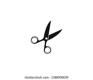 Scissors logo vector icon design 