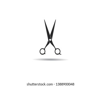 Scissors logo vector icon design 