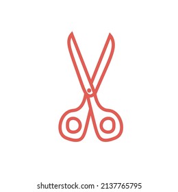 scissors logotype office logo scissors icon for web design or company isolated vector illustration Eps