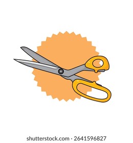 scissors made of stainless steel