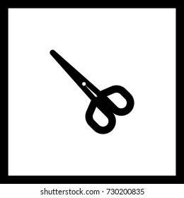 Scissors minimal icon. Shear line vector icon for websites and mobile minimalistic flat design.