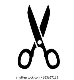 scissors minimalistic icon