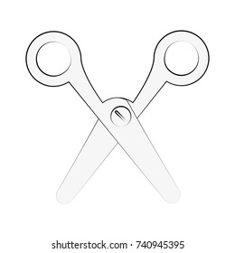 scissors office supplies icon image