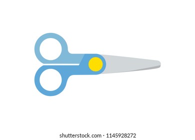 Scissors on white background.