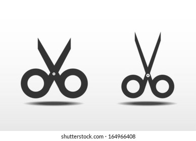  Scissors on white background