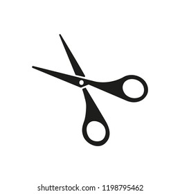 scissors on a white background. icon