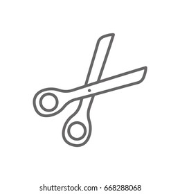 Scissors outline icon. Cut icon vector eps10. Scissors cut sign. Scissors icon. cut icon outline vector.