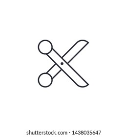 Scissors Outline Icon Vector Illustration Eps