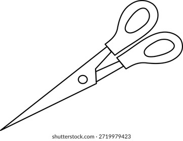 Scissors Outline Vector Illustration Icon