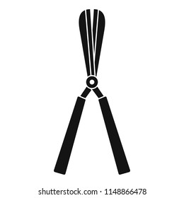 Scissors plant cut icon. Simple illustration of scissors plant cut vector icon for web design isolated on white background