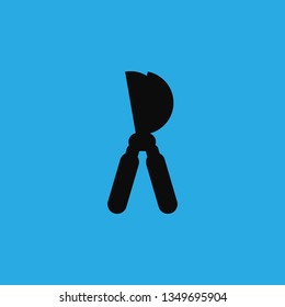 scissors for plants icon vector