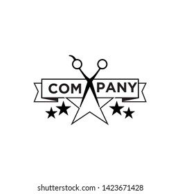 Scissors razors and stars become unique logos
