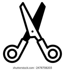 Scissors school education icon illustration