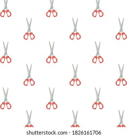 scissors school supplies pattern background vector illustration design