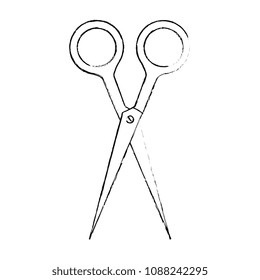 scissors school supply icon