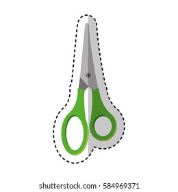 scissors school supply icon
