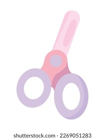 scissors school supply icon isolated