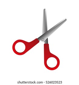 scissors school supply icon vector illustration design