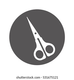 scissors school supply icon vector illustration design