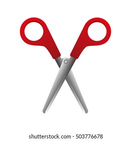 scissors school supply isolated icon vector illustration design