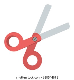 scissors school utensil icon