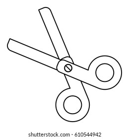 scissors school utensil line