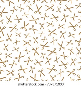 Scissors. Seamless pattern. Abstract background. Vector illustration. 