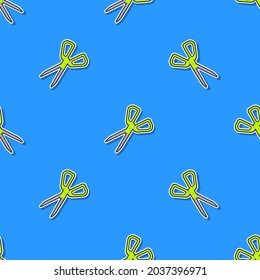 Scissors seamless pattern. Vector illustration.