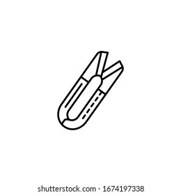 Scissors, sewing icon. Simple line, outline vector elements of tailor for ui and ux, website or mobile application