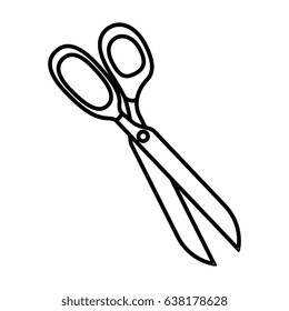 scissors sewing isolated icon
