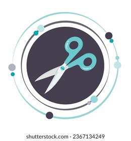 Scheren nähend Vektorgrafik-Symbol