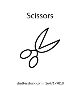 scissors or shear icon -vector. white background. premium quality-symbol. scissors or shear sign. web design and mobile design,