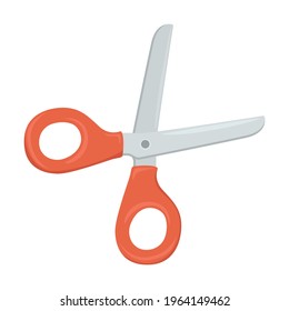 Premium Vector  Vector cartoon blue decorative edge scissors.