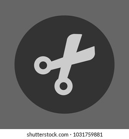 scissors sign icon