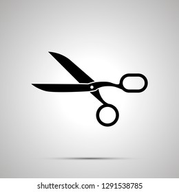 Scissors sign, simple black icon