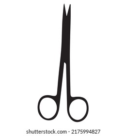 Scissors silhouette black and white