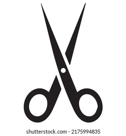 Scissors silhouette black and white