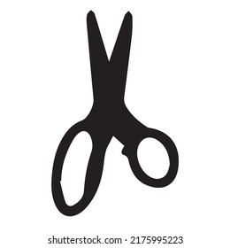 Scissors silhouette black and white