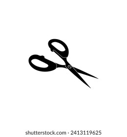 Scissors Silhouette, Flat Style, can use for Pictogram, Art Illustration, Website, Apps, Logo Type or Graphic Design Element. Vector Illustration