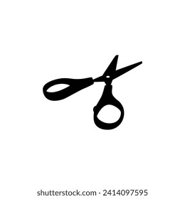 Die Schere Silhouette, Flachstil, kann für Piktogramm, Kunstillustration, Website, Apps, Logo-Typ oder Grafikdesign-Element verwendet werden. Vektorgrafik