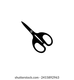 Scissors Silhouette, Flat Style, can use for Pictogram, Art Illustration, Website, Apps, Logo Type or Graphic Design Element. Vector Illustration