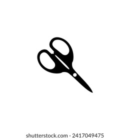 Scissors Silhouette, Flat Style, can use for Pictogram, Art Illustration, Website, Apps, Logo Type or Graphic Design Element. Vector Illustration