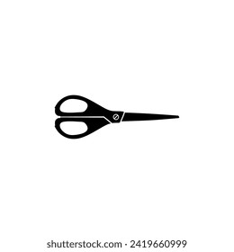 Scissors Silhouette, Flat Style, can use for Pictogram, Art Illustration, Website, Apps, Logo Type or Graphic Design Element. Vector Illustration